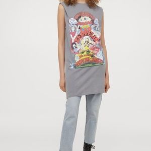 H&M Gray Led Zeppelin Dress